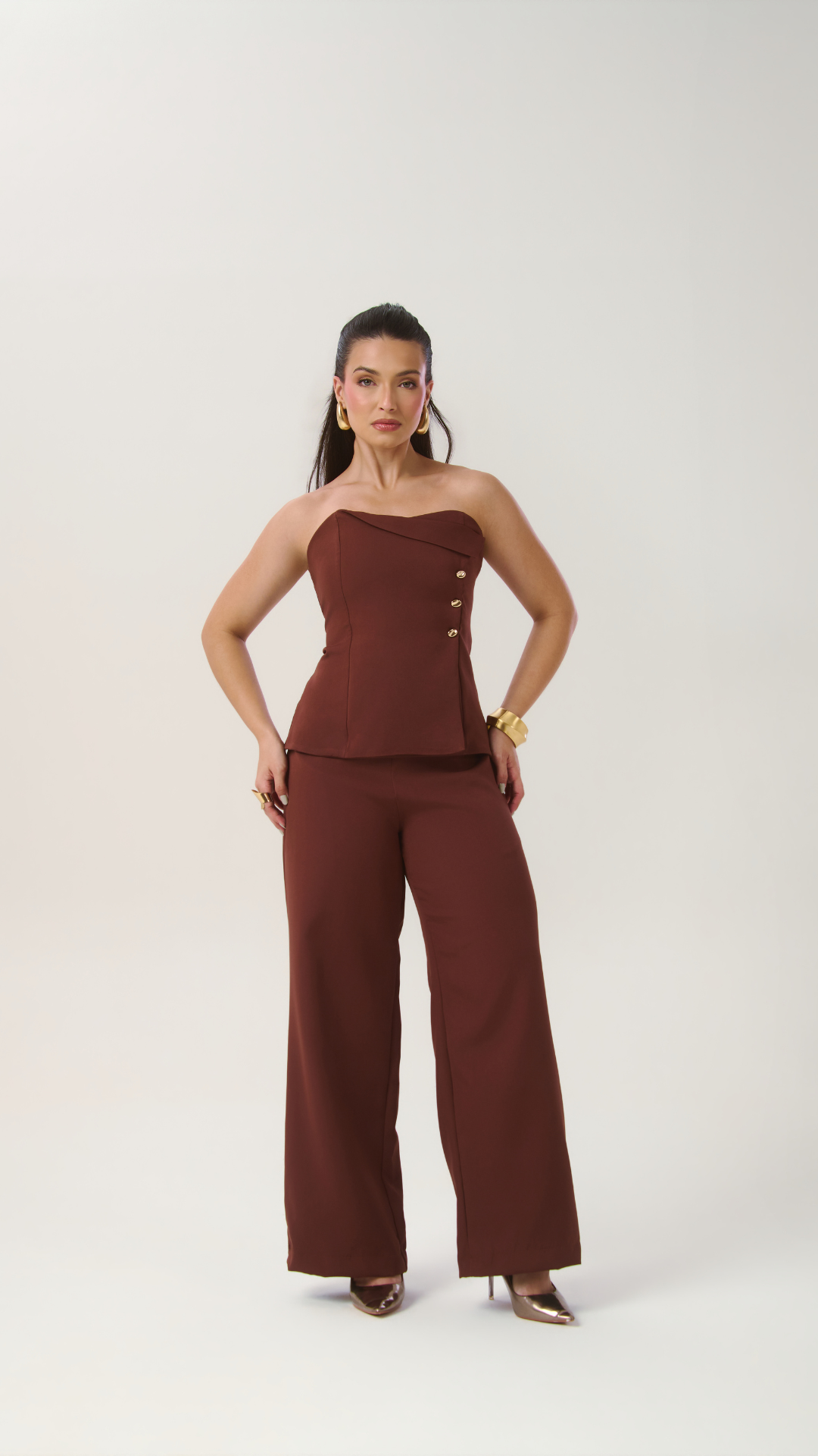Conjunto Longo Alfaiataria - Sophi's Moda Feminina