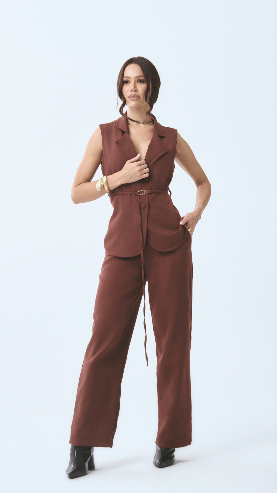 Conjunto Longo Alfaiataria - Sophi's Moda Feminina