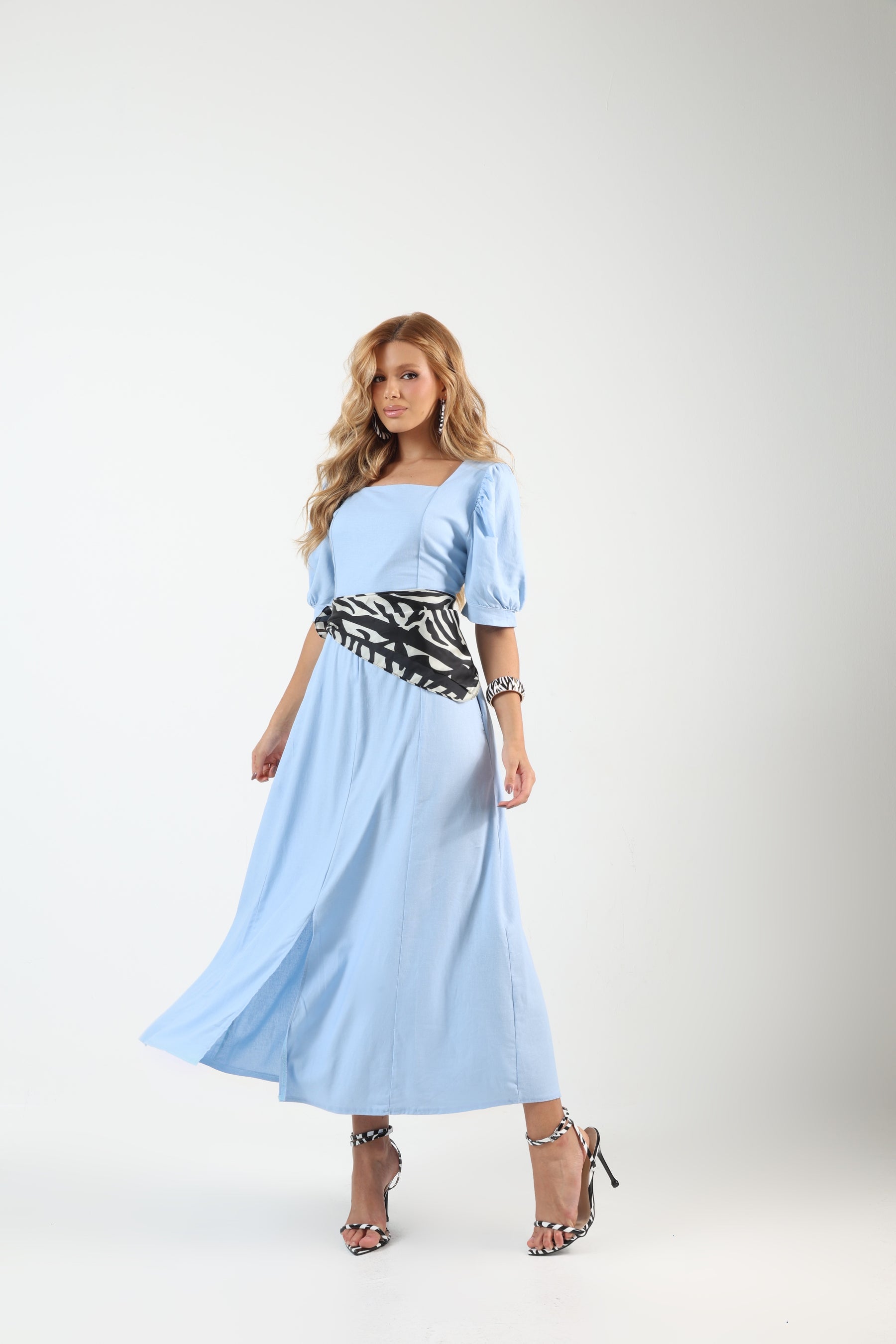 Vestido Longo Linho