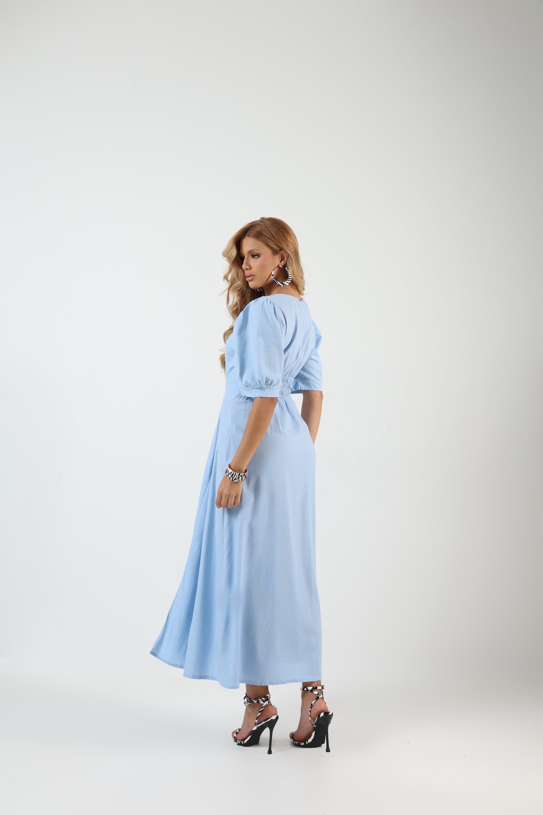 Vestido Longo Linho
