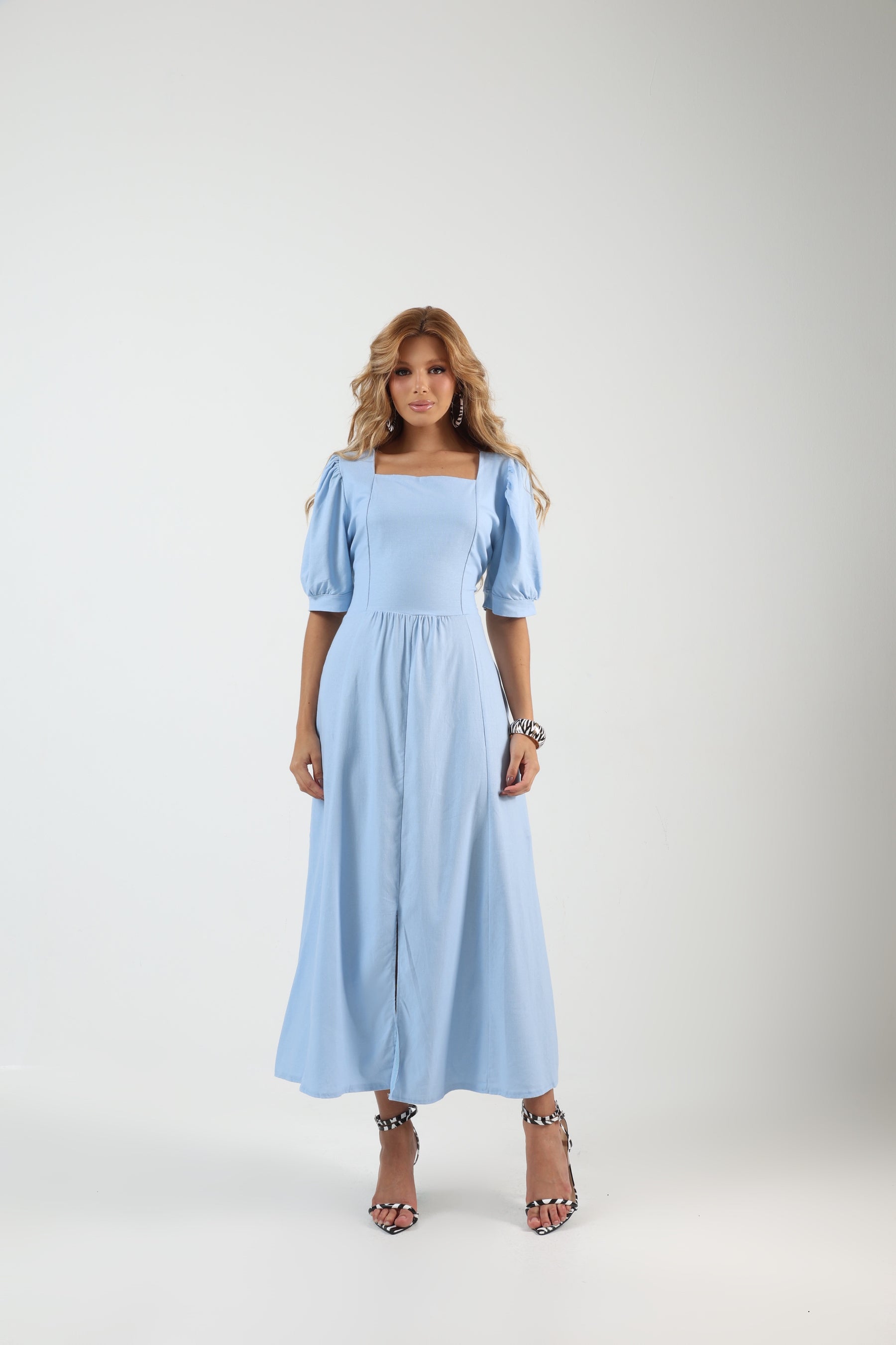 Vestido Longo Linho