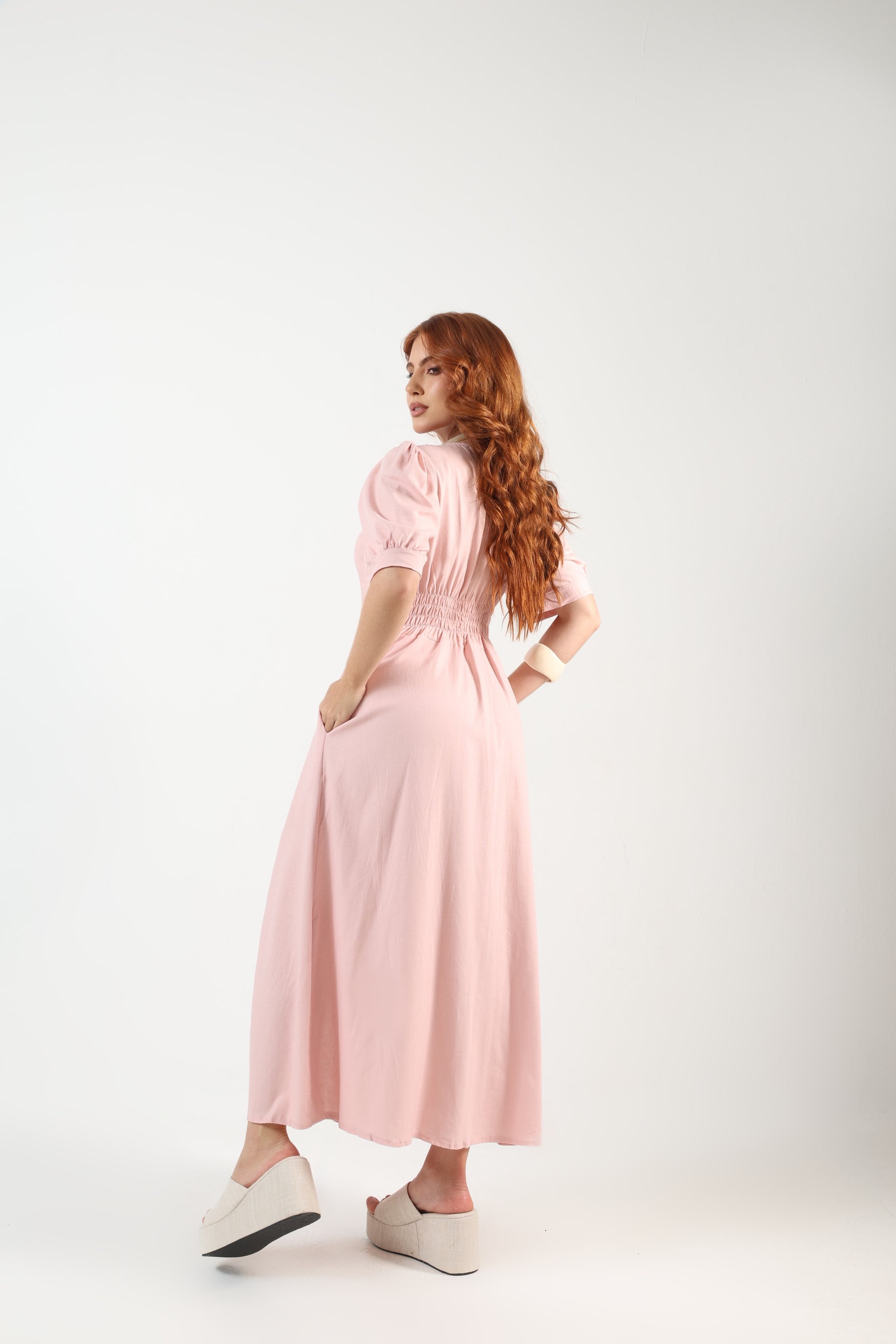 Vestido Longo Linho