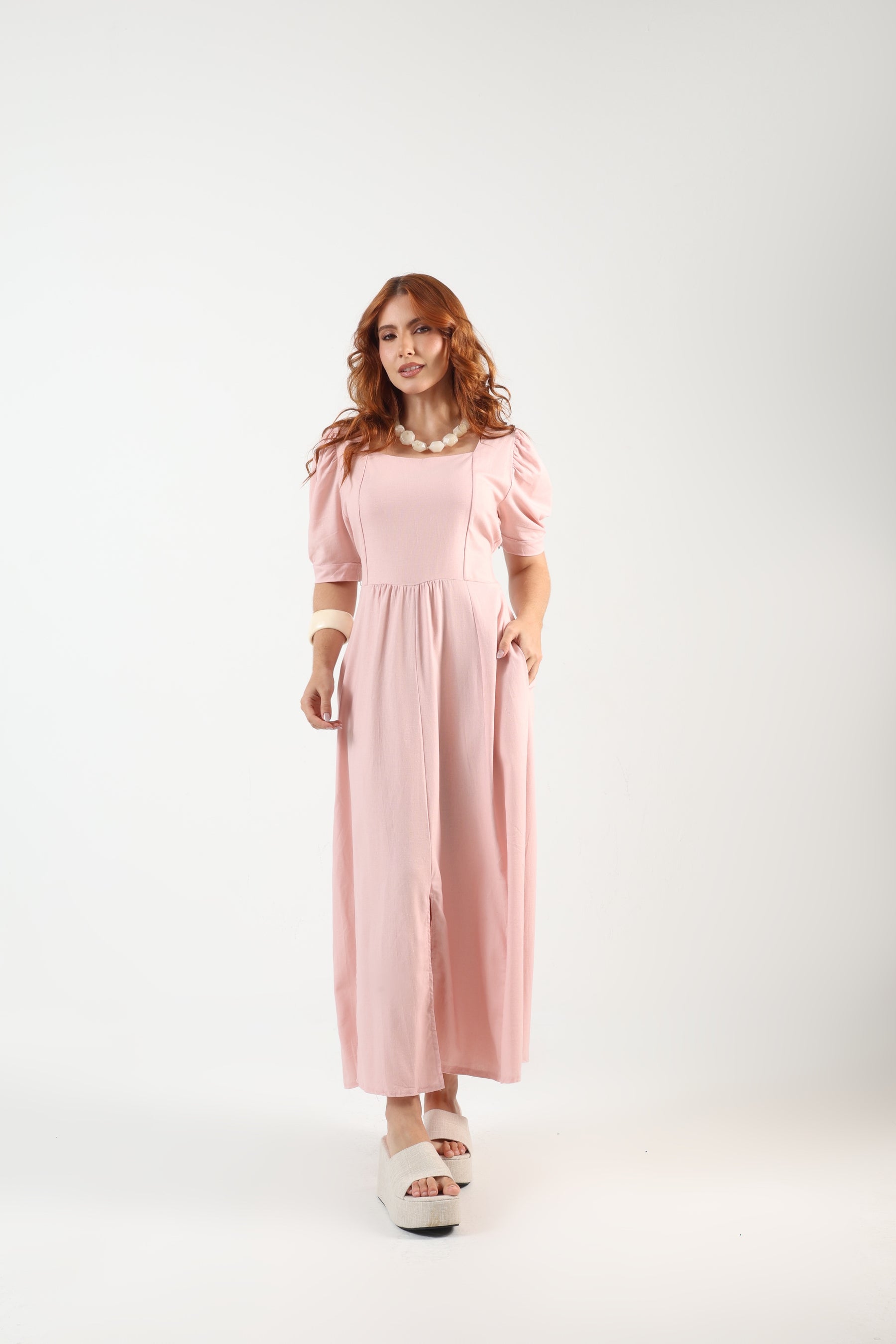 Vestido Longo Linho