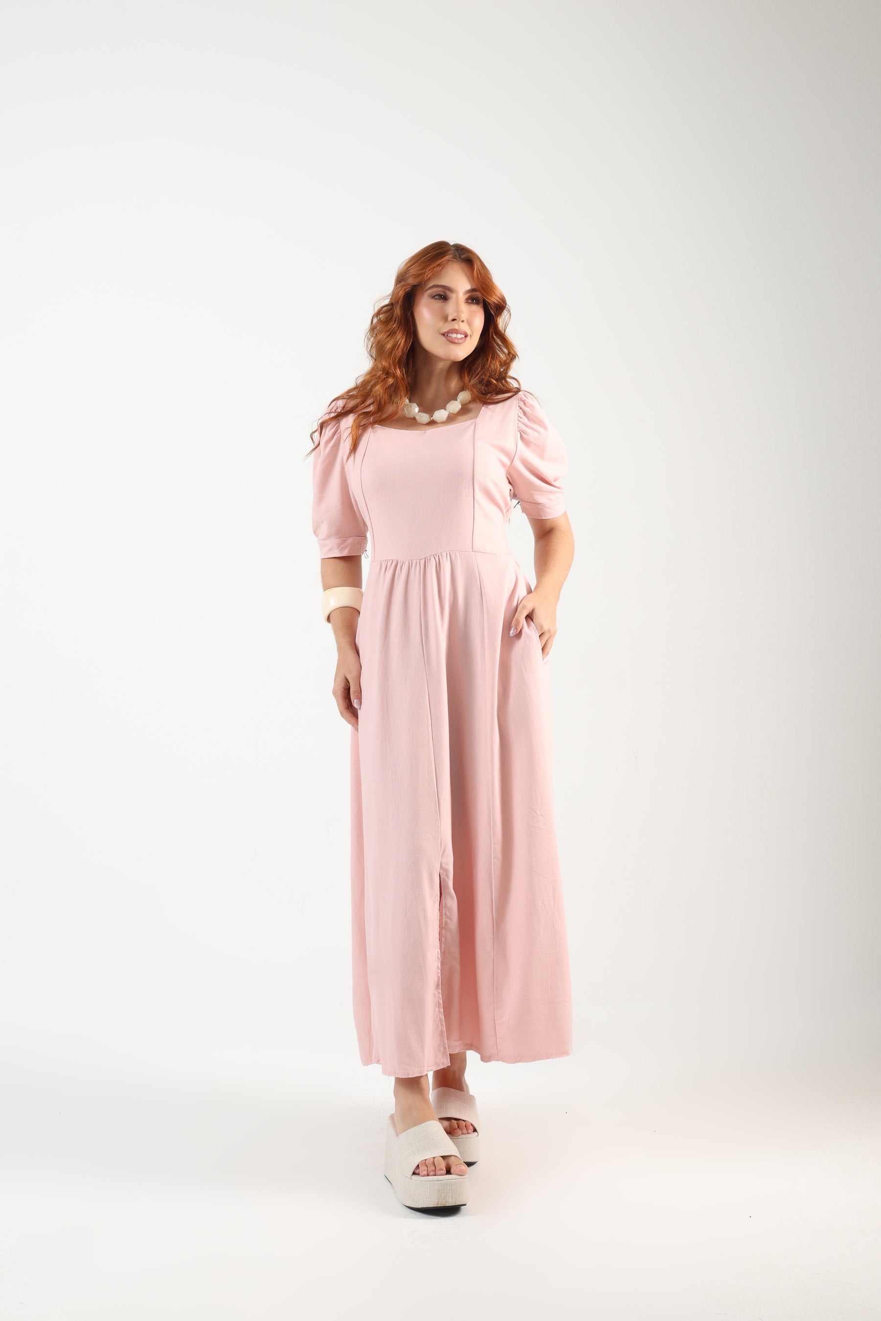 Vestido Longo Linho