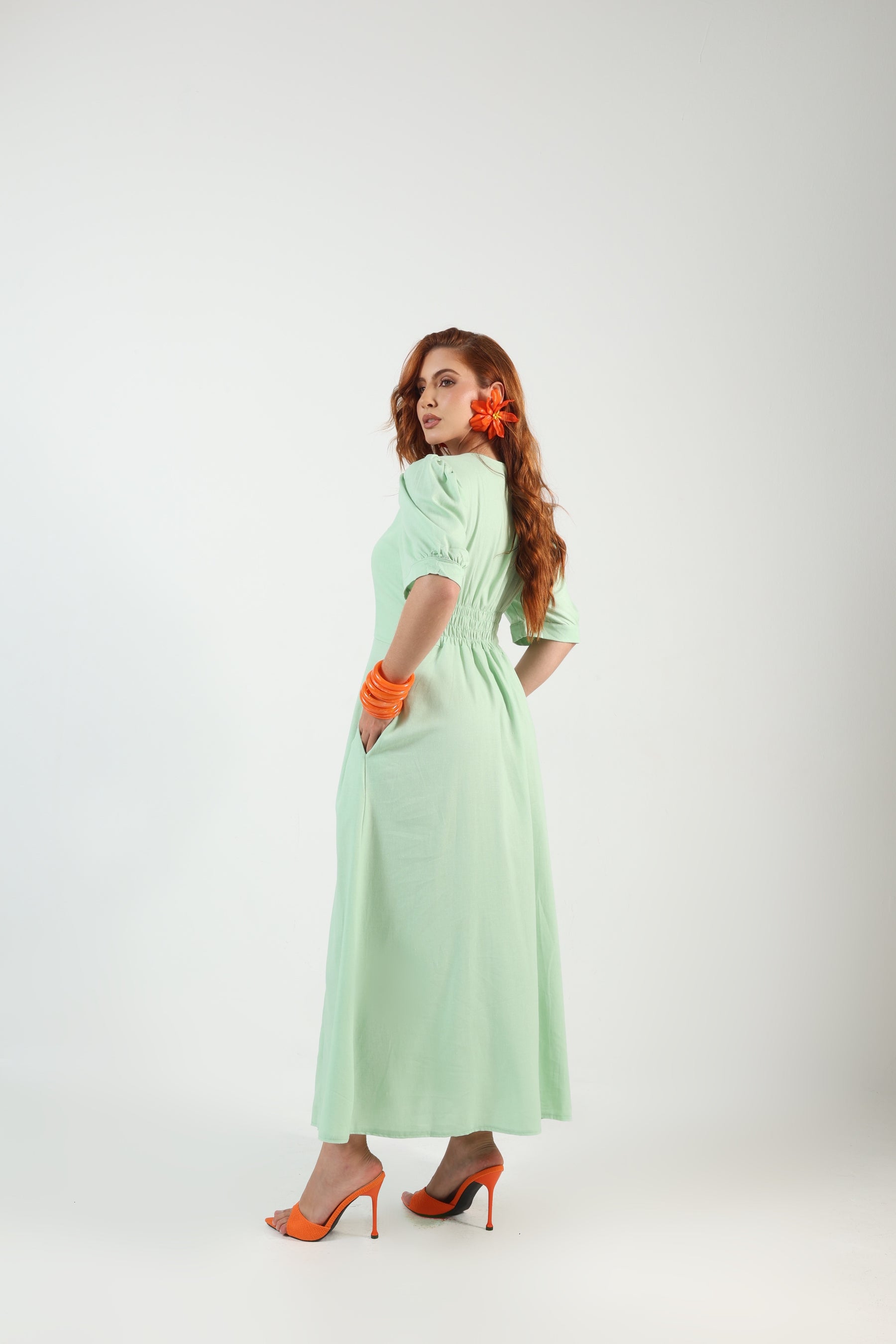 Vestido Longo Linho