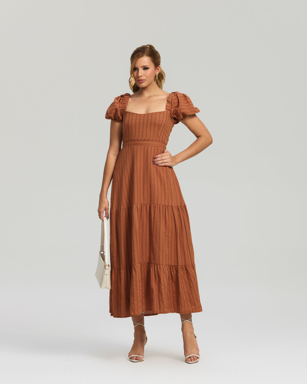 Vestido Longo Laise Bordado