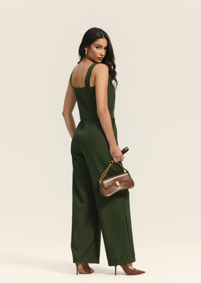 Macacão Longo Alfaiataria Twill - Sophi's Moda Feminina