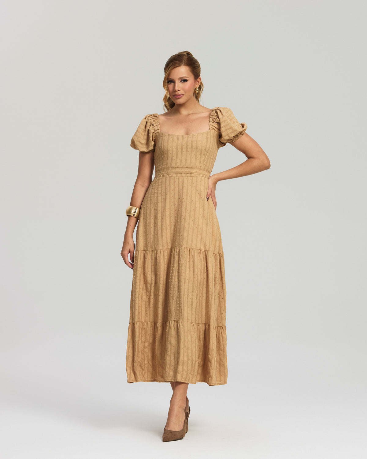 Vestido Longo Laise Bordado