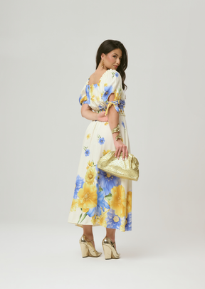 VESTIDO MIDI VISCOSE SARJA