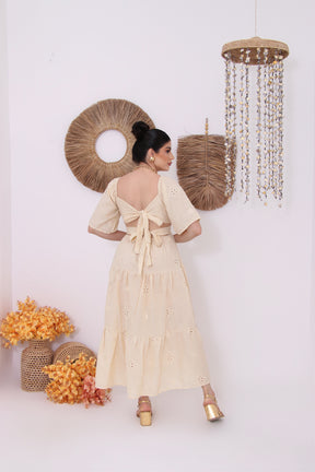 Vestido Longo Bordado - Laise