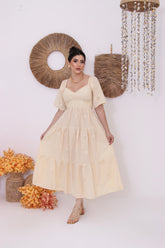 Vestido Longo Bordado - Laise