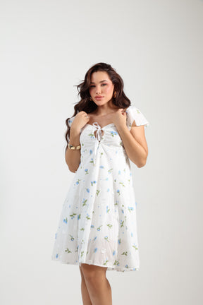 VESTIDO CURTO  LAISE BORDADO 3D