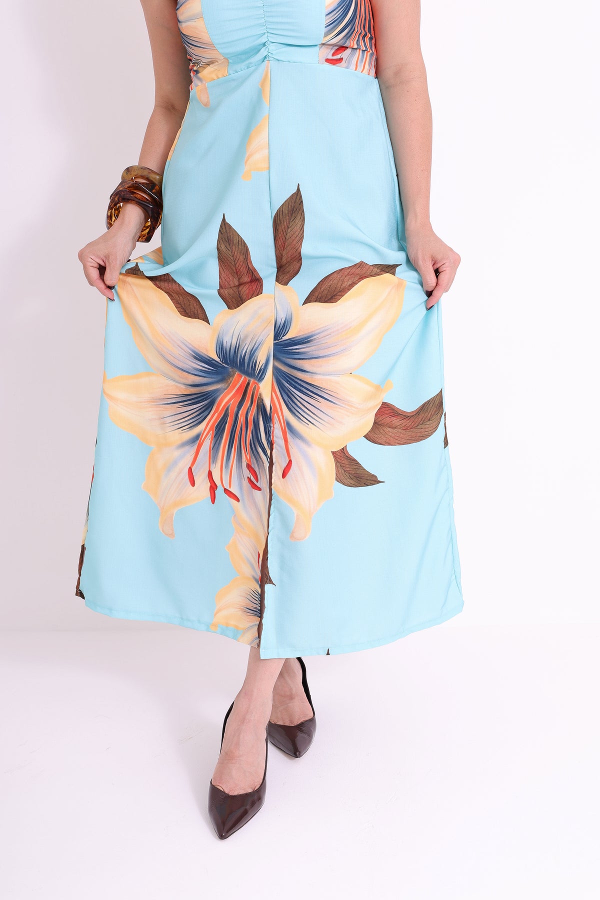 Vestido Longo Linho Elegant - Sabrina
