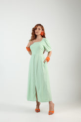 Vestido Longo  Linho
