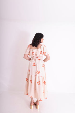 Vestido Floral Bicolor - Comfort