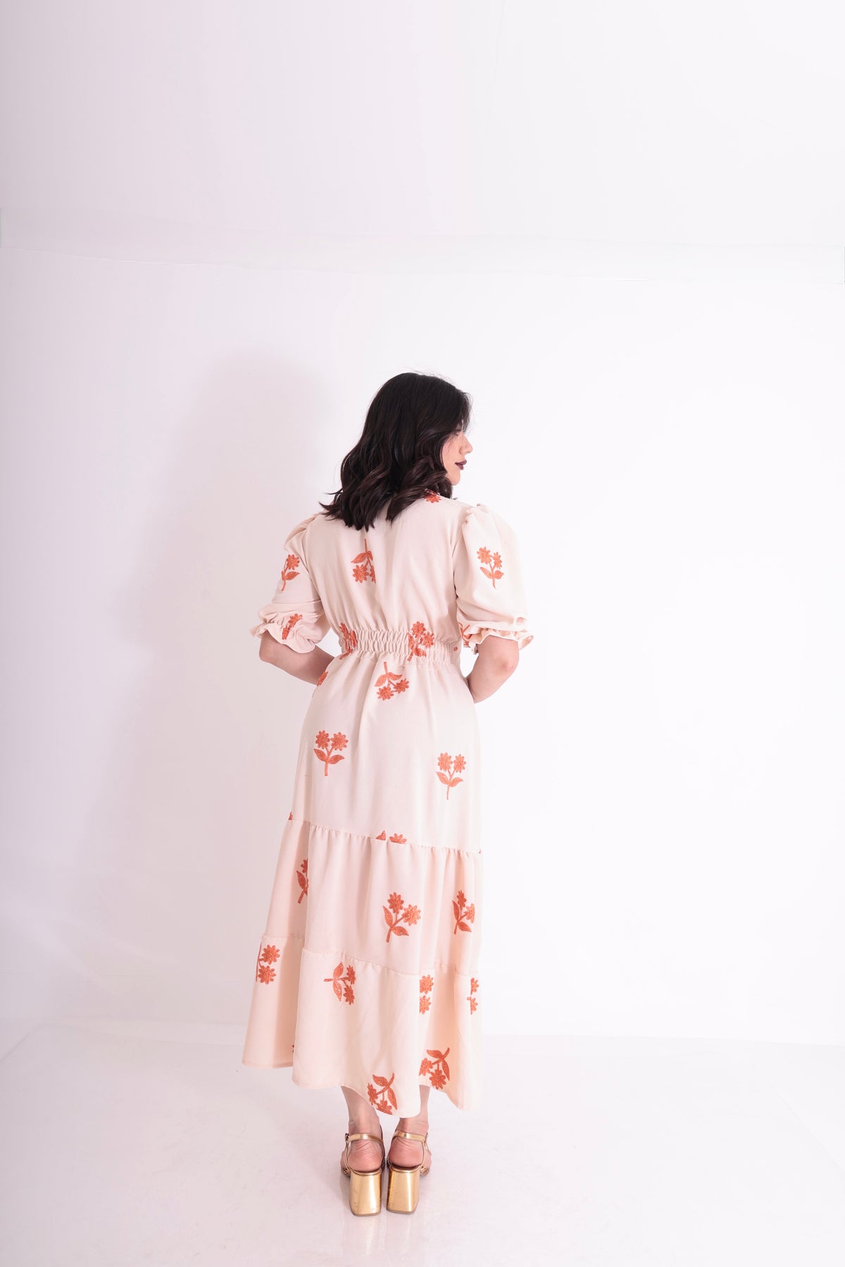 Vestido Longo Dunas Bordado