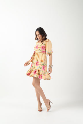 VESTIDO CURTO VISCOSE SARJA