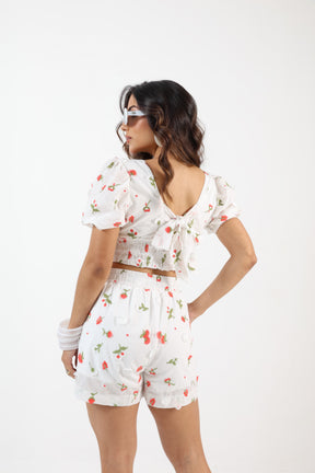 Conjunto Curto  Laise Bordado 3D
