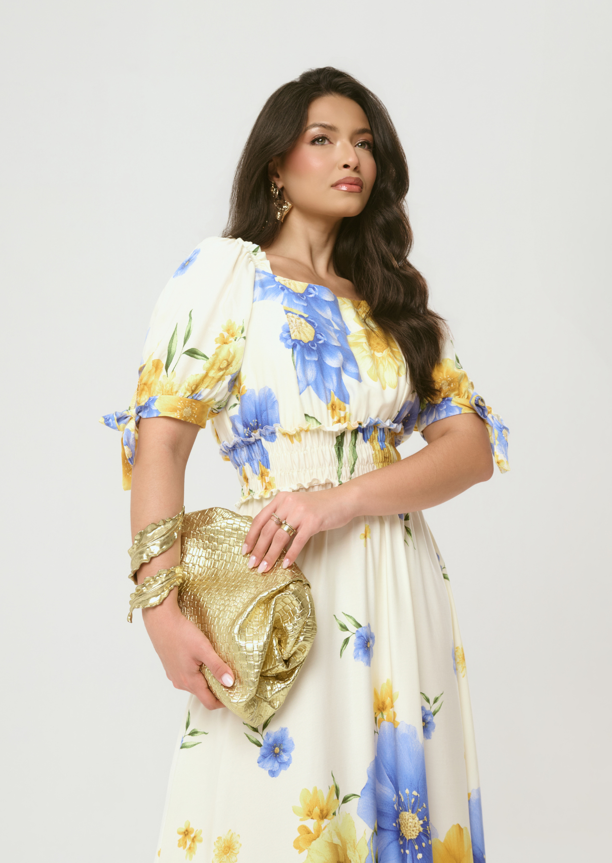 VESTIDO MIDI VISCOSE SARJA