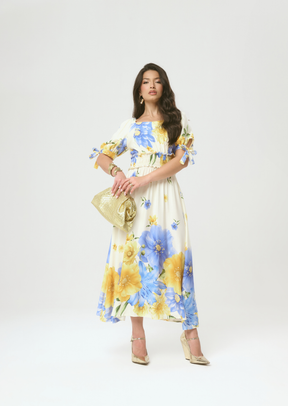 VESTIDO MIDI VISCOSE SARJA