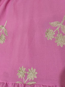 Vestido Floral Bicolor - Comfort